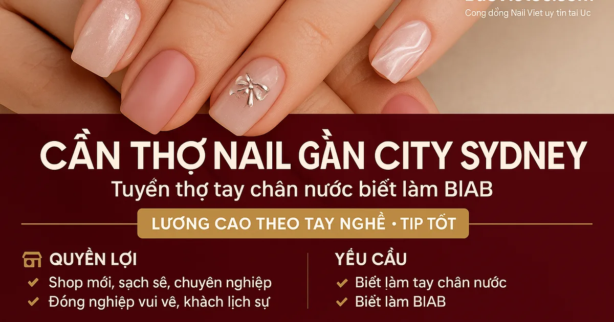 CẦN THỢ NAIL – GẦN CITY SYDNEY
