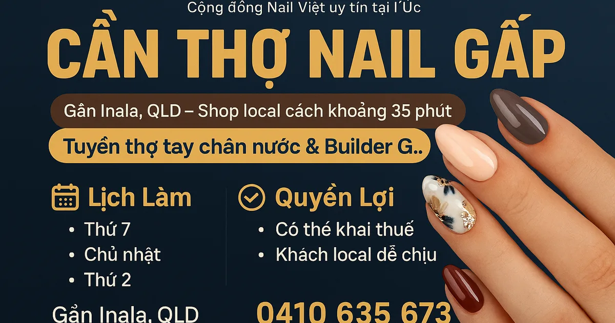 CẦN THỢ NAIL – GẦN INALA, QLD