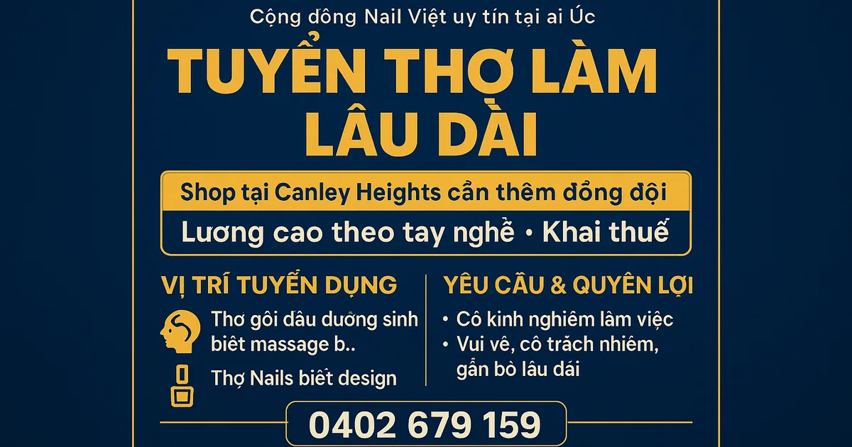 TUYỂN THỢ – CANLEY HEIGHTS NSW 2166