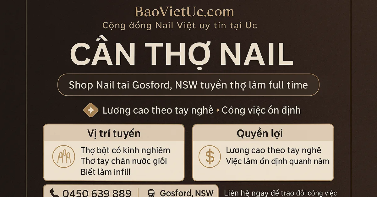 CẦN THỢ NAIL – GOSFORD, NSW