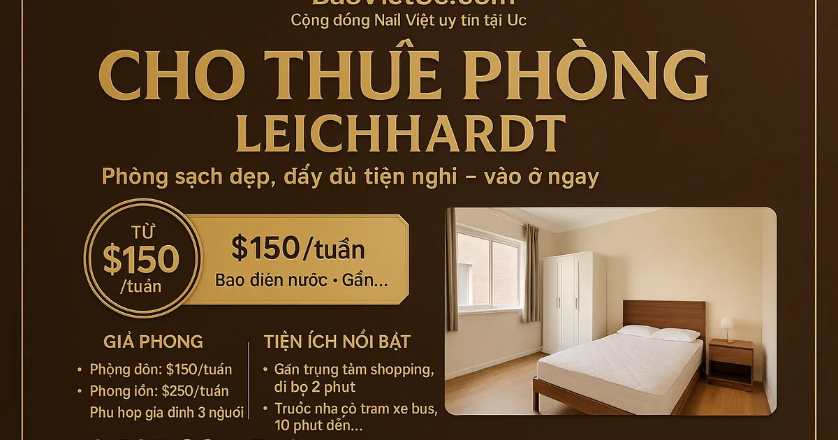 CHO THUÊ PHÒNG – LEICHHARDT, NSW